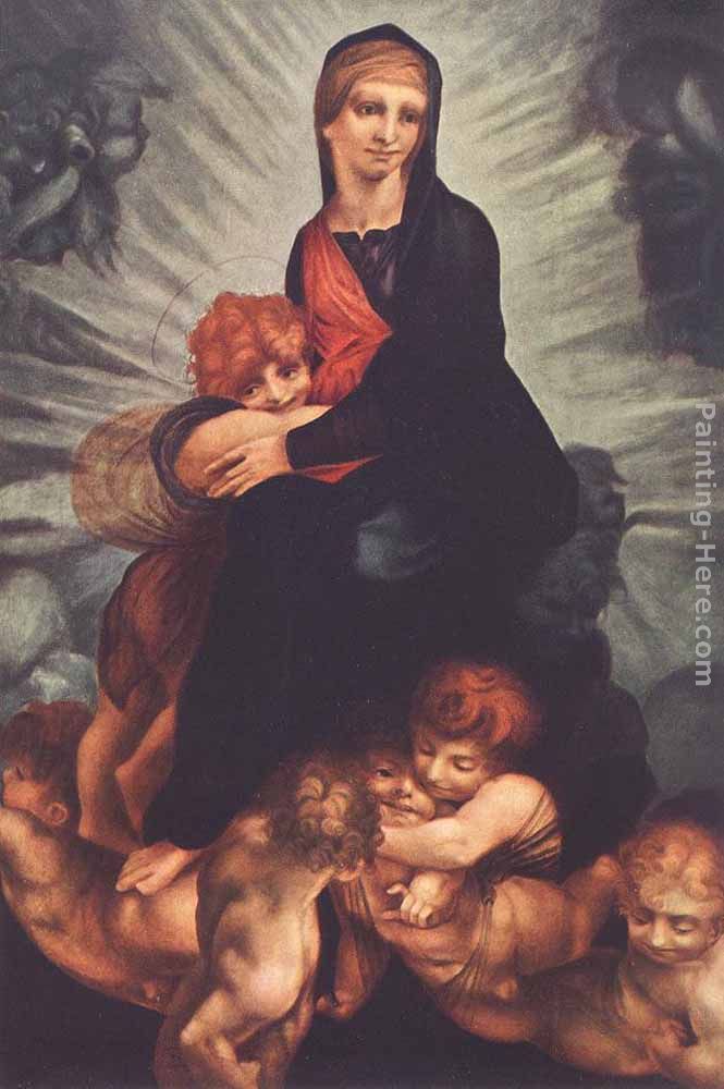 Madonna and Child with Putti painting - Rosso Fiorentino Madonna and Child with Putti art painting